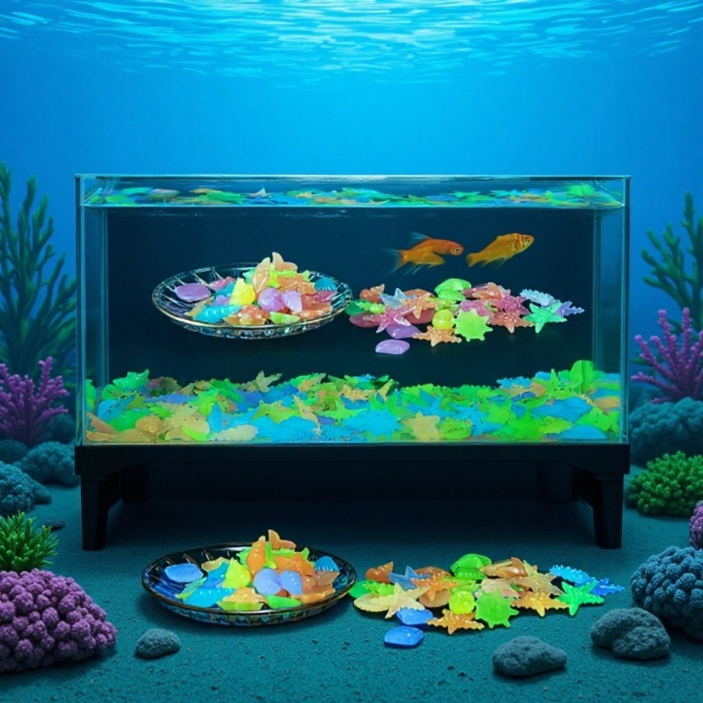 Aquarium Fish Buy - Glowing Luminous Ocean Stones Fluorescent Conch