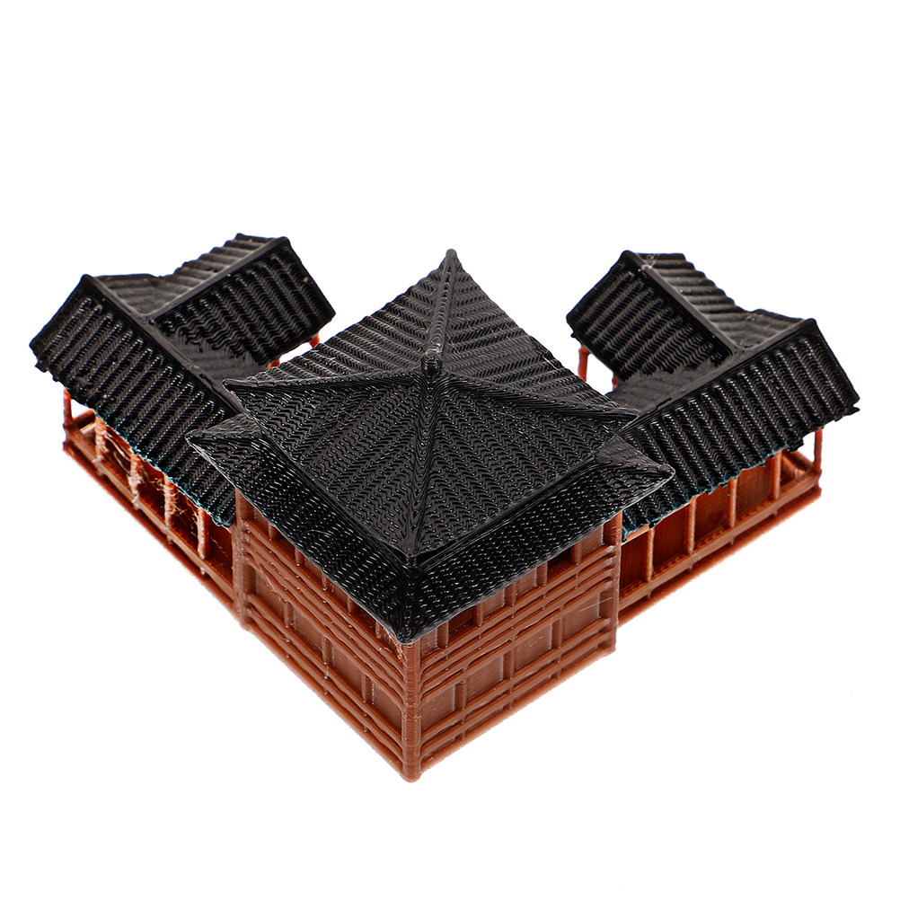Aquarium Fish Japanese - Miniature Pagoda Sculpture Detailed Hexagon Tower