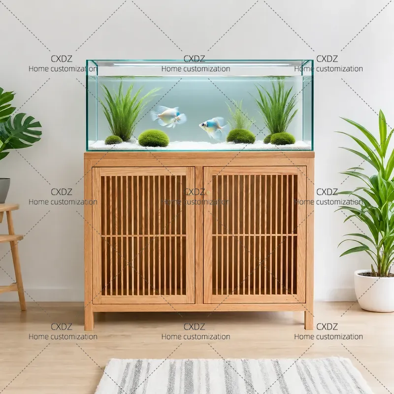 Red Oak Cherry Wood Fish Tank  - Aquarium Fish Japanese review and price