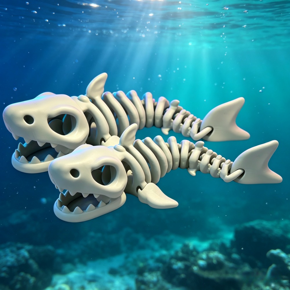 Shark Skeleton Aquarium Decor  - Aquarium Fish Buy review and price