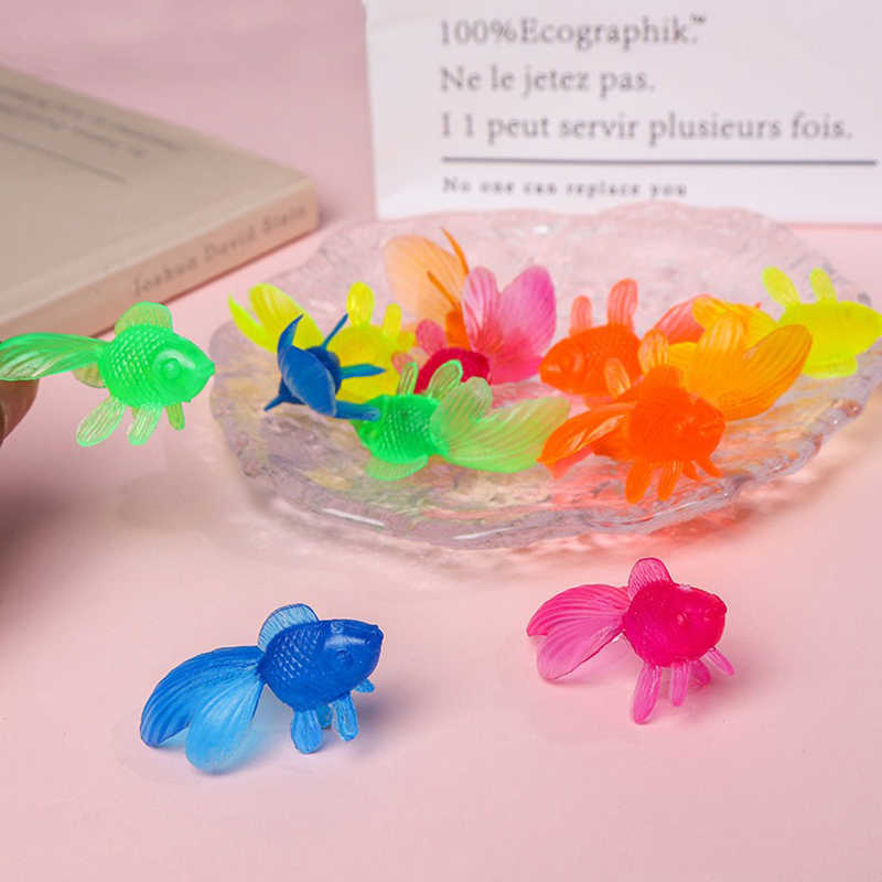 10/20PCS Plastic Goldfish with - Aquarium Fish Buy review and price