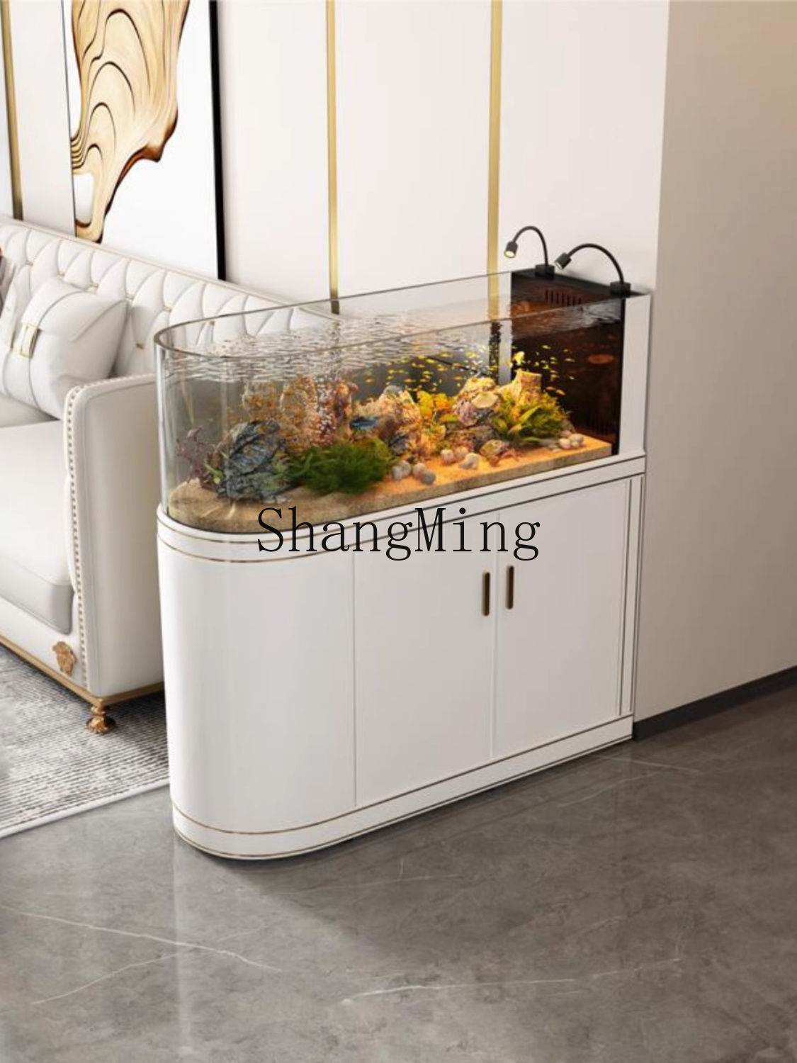 FG Light Luxury Curved Screen  - Wild Aquarium Fish review and price