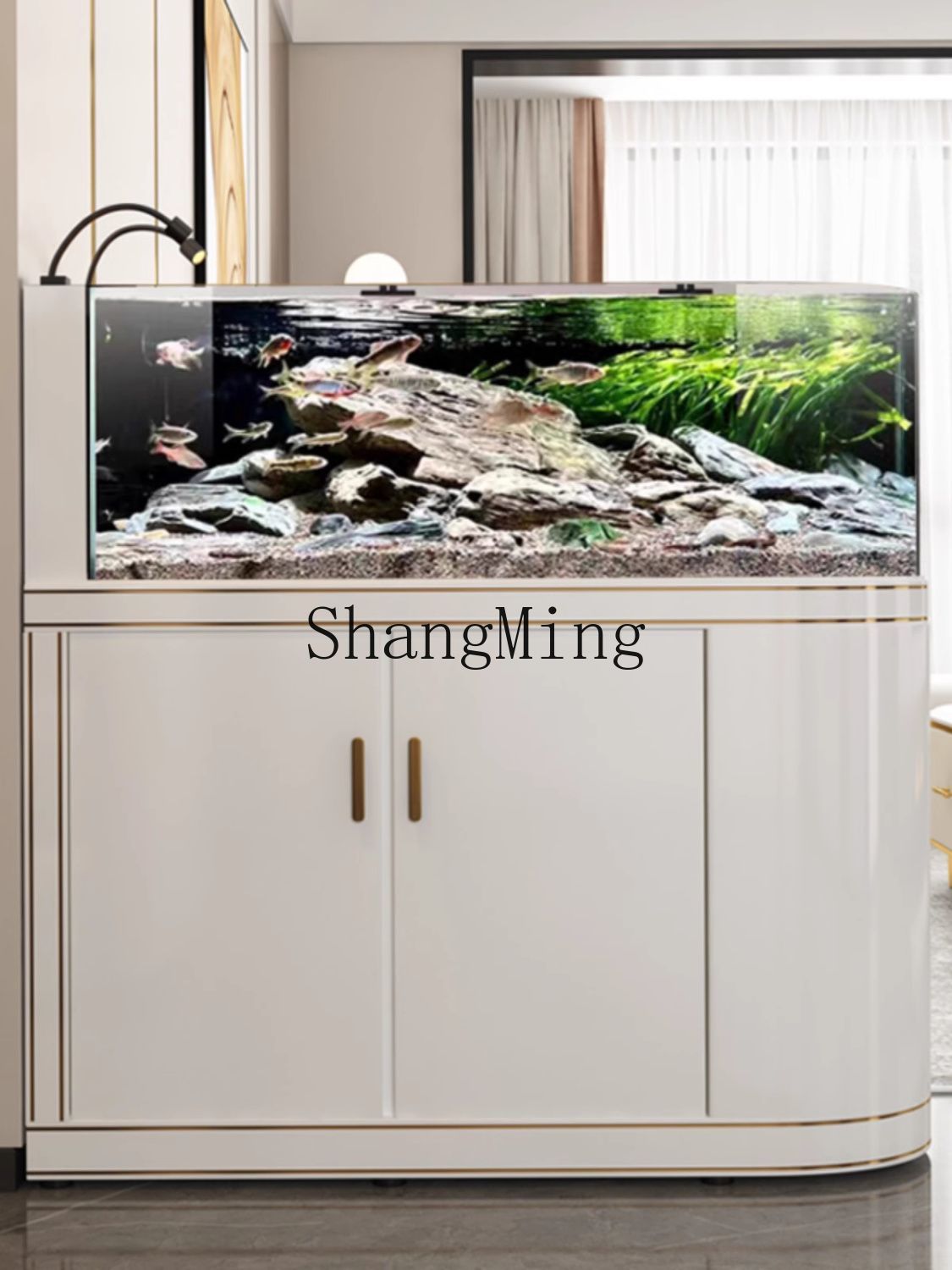 FG Light Luxury Curved Screen  - Wild Aquarium Fish review and price
