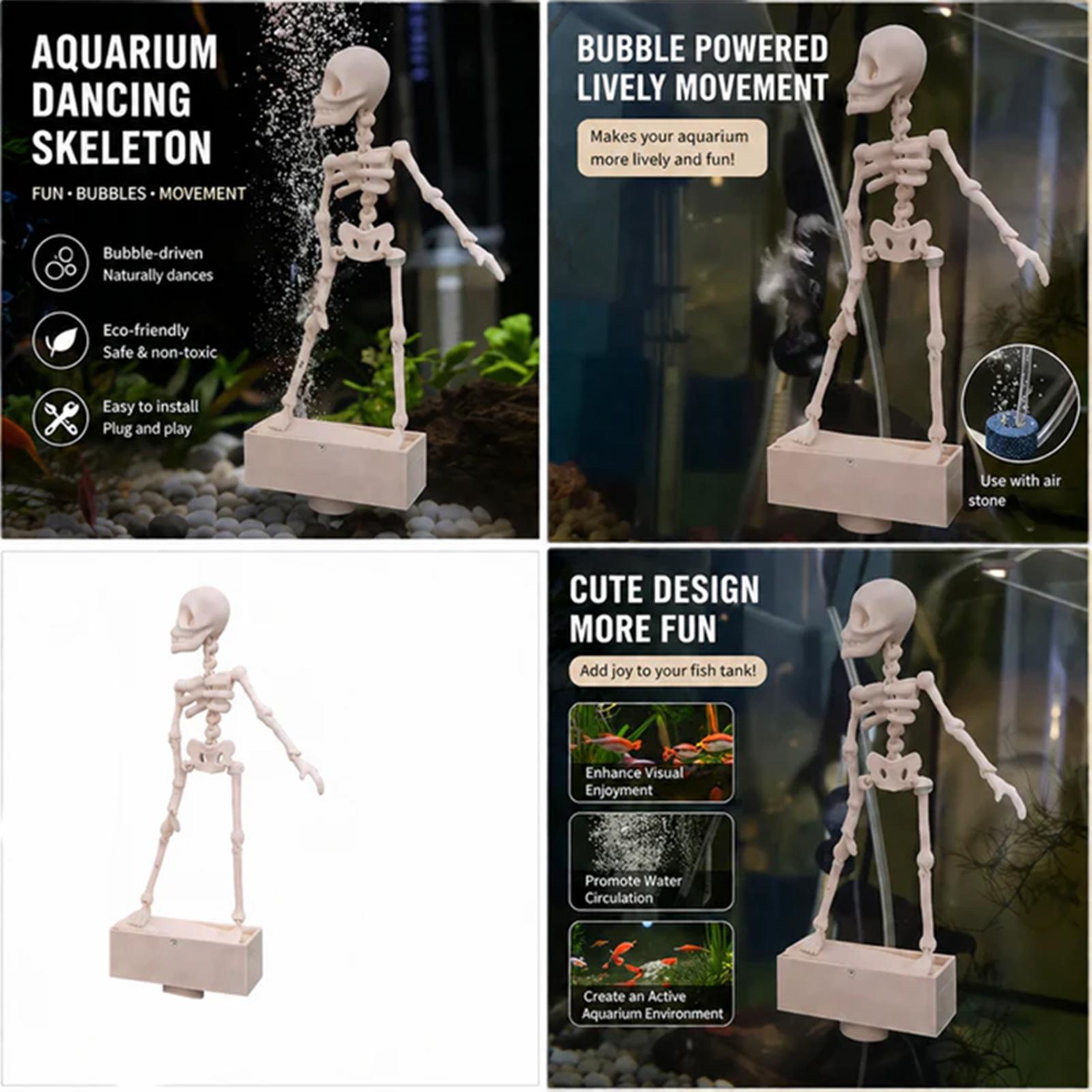 Realistic Dancing Skeleton Aqu - Aquarium Fish Diseases review and price