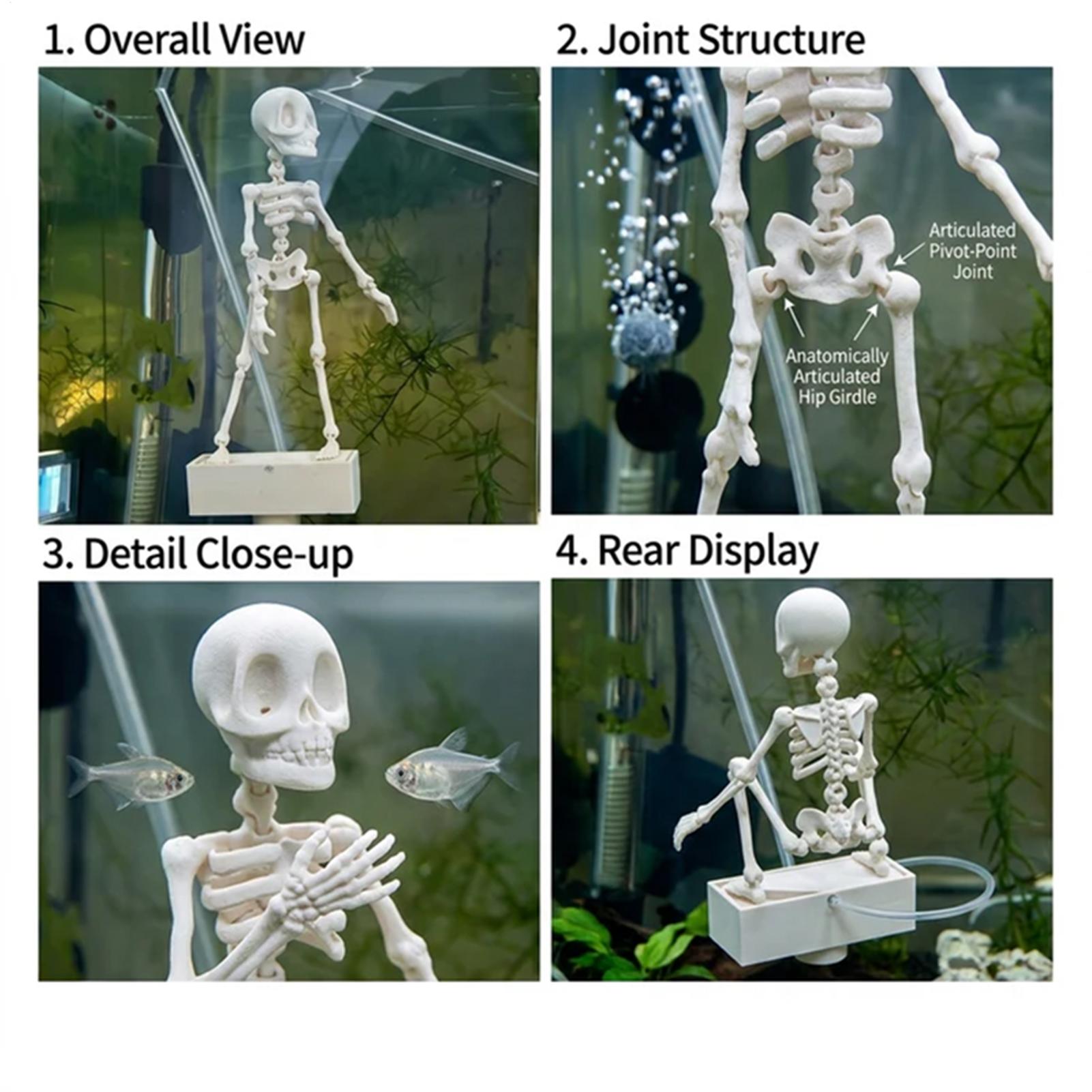 Realistic Dancing Skeleton Aqu - Aquarium Fish Diseases review and price