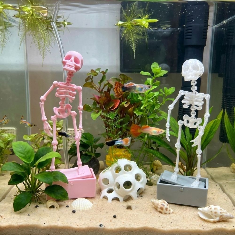 3D Printed Dancing Skeleton Aq - Aquarium Fish Diseases review and price