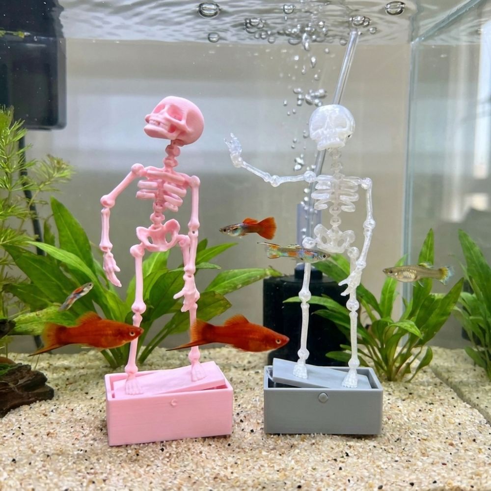 3D Printed Dancing Skeleton Aq - Aquarium Fish Diseases review and price