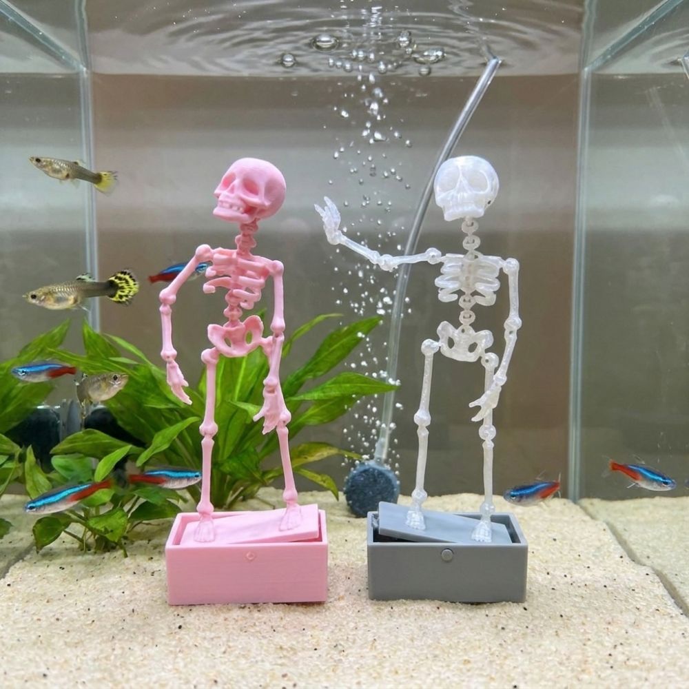 3D Printed Dancing Skeleton Aq - Aquarium Fish Diseases review and price